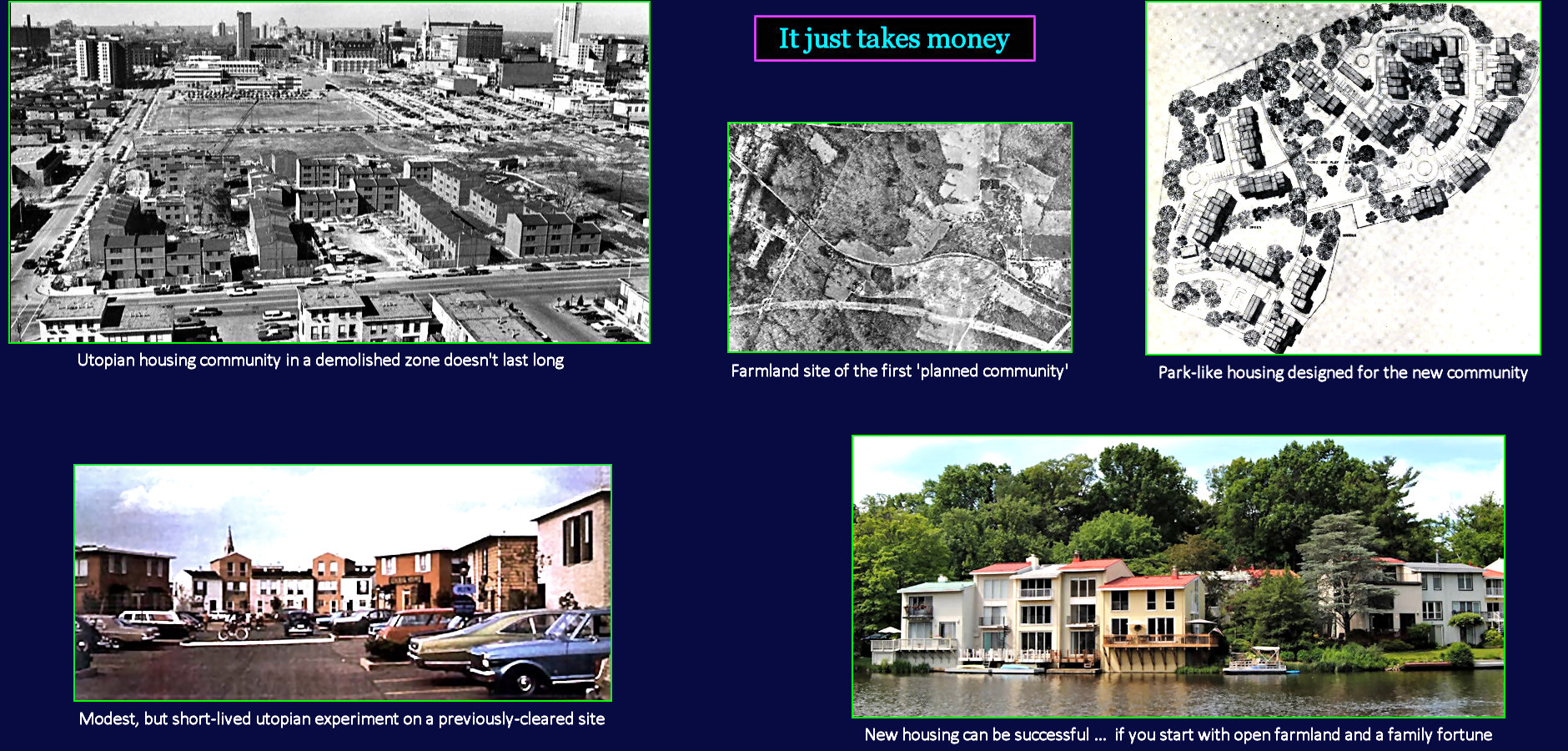 Planned communities, Reston, Virginia, 1964